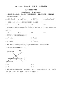 山东省济宁市金乡县2021-2022学年八年级下学期期末数学试题(word版含答案)