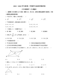 河北省唐山市路北区2021-2022学年八年级下学期期末数学试题(word版含答案)