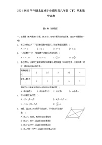 2021-2022学年湖北省咸宁市崇阳县八年级（下）期末数学试卷（Word解析版）