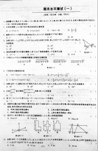 冀教版七年级下册-河北省石家庄市高邑县七年级下册期末水平能力测试（一）