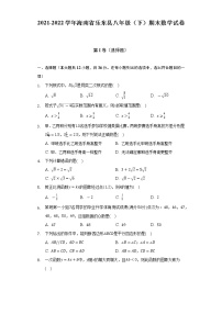 2021-2022学年海南省乐东县八年级（下）期末数学试卷（Word解析版）