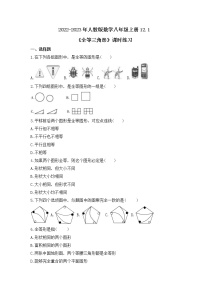 2021学年第十二章 全等三角形12.1 全等三角形优秀课时作业