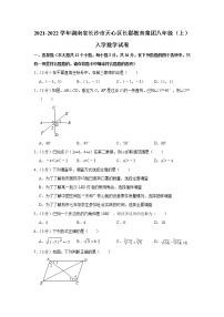 2021-2022学年湖南省长沙市天心区长郡教育集团八年级（上）入学数学试卷 - 副本