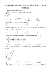 九年级数学上册北师版·山东省青岛市开发区实验学校期末试卷附答案