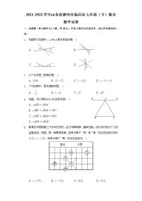 山东省德州市临邑县2021-2022学年七年级下学期期末考试数学试卷(含答案)