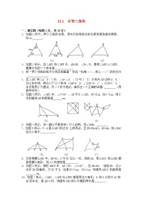 数学12.1 全等三角形一课一练