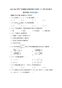 广东省湛江市雷州市第四中学2021-2022学年上学期第三次大练习九年级数学试题（Word版含答案）