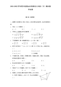 2021-2022学年四川省眉山市青神县七年级（下）期末数学试卷（含解析）