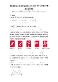 山东省烟台市莱山区（五四制）2021-2022学年七年级下学期期末数学试题(含答案)