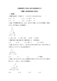 人教版数学八年级上册专项培优练习六《等腰三角形的性质与判定》（含答案）