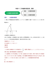 专题15二次函数中的矩形、菱形-2022-2023学年九年级数学上册考点精练（人教版）