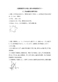 人教版数学九年级上册专项培优练习十一《二次函数综合题专练》（含答案）