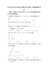 山东省济宁市嘉祥县2021-2022学年九年级（上）期末数学试卷(含答案)