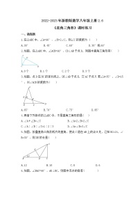 浙教版八年级上册第2章 特殊三角形2.6 直角三角形优秀课后测评