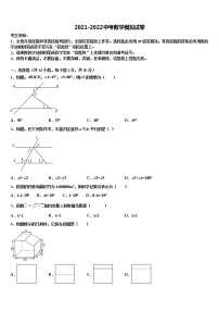 广西岑溪市2022年中考五模数学试题含解析