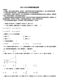 广东省汕头市苏湾中学2021-2022学年中考冲刺卷数学试题含解析