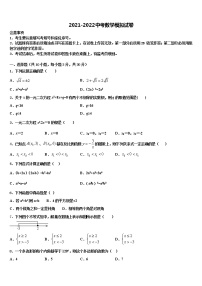 广东省江门市恩平市达标名校2021-2022学年中考数学押题卷含解析