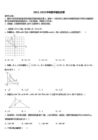 甘肃省白银市景泰四中学2021-2022学年中考数学模拟预测题含解析