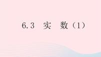 初中数学人教版七年级下册6.3 实数教学课件ppt