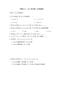 专题21.1 一元二次方程（专项训练）-2022-2023学年九年级数学上册《 考点解读•专题训练》（人教版）