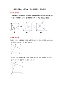 （挑战压轴）专题1.6  正方形模型-十字架模型-2022-2023学年九年级数学上册《 考点解读•专题训练》（北师大版）