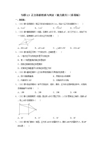 专题1.3 正方形的性质与判定（能力提升）-2022-2023学年九年级数学上册《考点解读•专题训练》（北师大版）