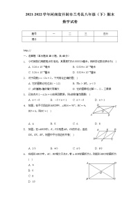 河南省开封市兰考县2021-2022学年八年级下学期期末考试数学试卷(含答案)