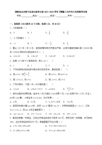 湖南省永州市宁远县九疑中心校2021-2022学年下期第三次月考八年级数学试卷