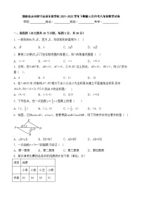 湖南省永州市宁远县至善学校2021-2022学年下期第三次月考八年级数学试卷