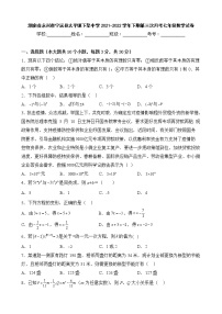 湖南省永州市宁远县太平镇下坠中学2021-2022学年下期第三次月考七年级数学试卷