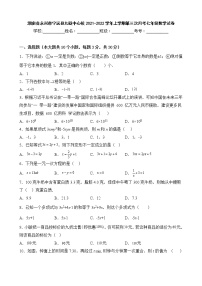 湖南省永州市宁远县九疑中心校2021-2022学年上学期第三次月考七年级数学试卷