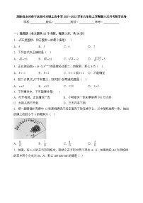 湖南省永州市宁远县冷水镇上宜中学2021-2022学年九年级上学期第三次月考数学试卷