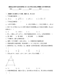 湖南省永州市宁远县至善学校2021-2022学年九年级上学期第三次月考数学试卷