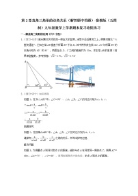 第2章直角三角形的边角关系（解答题中档题）-鲁教版（五四制）九年级数学上学期期末复习培优练习