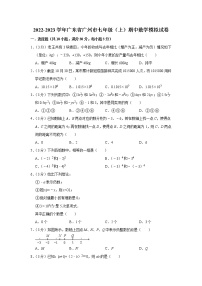 2022-2023学年广东省广州市七年级（上）期中数学模拟试卷