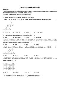 河北省石家庄新世纪外国语校2021-2022学年中考数学模试卷含解析