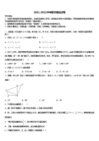 河南省濮阳市台前县重点中学2021-2022学年中考数学模拟预测试卷含解析