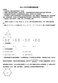 河南省郑州枫杨外国语中学2021-2022学年中考联考数学试卷含解析