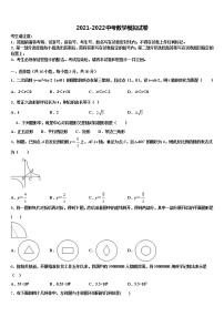 黑龙江省哈尔滨市阿城区朝鲜族中学2021-2022学年中考数学押题试卷含解析