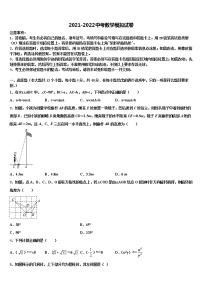 黑龙江省哈尔滨市哈尔滨风华中学2021-2022学年中考数学全真模拟试卷含解析