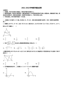 湖北恩施崔坝中学2022年中考五模数学试题含解析