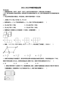 湖南长沙市长郡教育集团2021-2022学年中考数学对点突破模拟试卷含解析