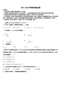 湖南长沙长郡芙蓉中学2022年中考联考数学试卷含解析