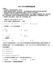 湖南长沙长郡芙蓉中学2022年中考联考数学试卷含解析