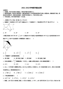 吉林省白城市大安市达标名校2021-2022学年中考考前最后一卷数学试卷含解析