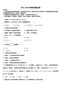 湖南省武冈市洞庭校2022年中考数学五模试卷含解析