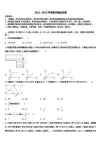 湖南省湘潭市名校2021-2022学年中考押题数学预测卷含解析