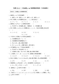 初中数学人教版九年级上册22.1.1 二次函数精品当堂检测题