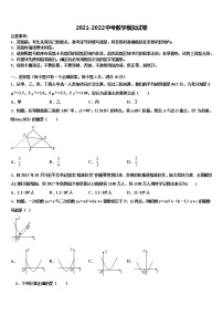 湖北省宜昌市外国语初级中学2021-2022学年中考数学最后一模试卷含解析