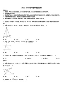 湖北省随州市2021-2022学年中考猜题数学试卷含解析